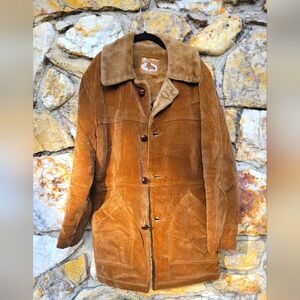 Brown Corduroy Windbreaker Coat